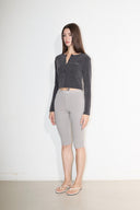 CROP BUTTON CARDIGAN