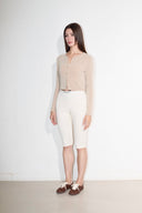 CROP BUTTON CARDIGAN