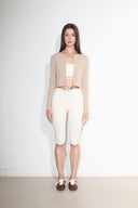CROP BUTTON CARDIGAN